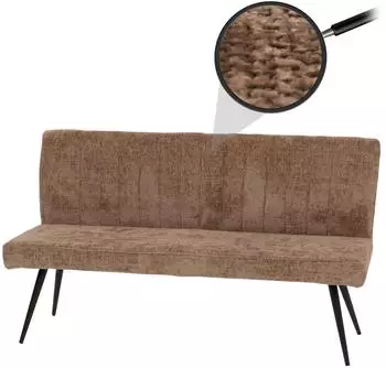 MCW Sitzbank MCW-K16 Chenille-Stoff, braun, 160cm (MCW-K16)