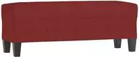 vidaXL Sitzbank Weinrot 100x35x41 cm Stoff