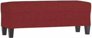 vidaXL Sitzbank Stoff weinrot 100x35x41cm (349457)