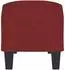 vidaXL Sitzbank Stoff weinrot 100x35x41cm (349457)