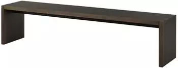 Massivmoebel24 BEAMS Bank Eiche 193x40x45cm, dunkelbraun lackiert (48-130-716-0085)