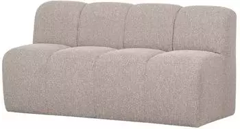 Woood Mojo Sitzbank mit R&uuml;ckenlehne, Boucl&eacute;, beige, 160cm