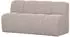 Woood Mojo Sitzbank mit Rückenlehne, Bouclé, beige, 160cm