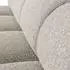 Woood Mojo Sitzbank mit Rückenlehne, Bouclé, beige, 160cm
