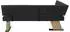 Hela Lyon REB Eckbank Webstoff anthrazit, 150x210cm (Lyon REB)