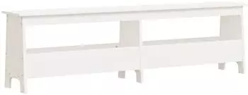 vidaXL Flurbank wei&szlig; 160x28x45cm Massivholz Kiefer (837380)