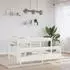 vidaXL Flurbank weiß 160x28x45cm Massivholz Kiefer (837380)