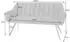 Riess-Ambiente PAPILLON Sitzbank 165cm, Samt, grau, schwarzes Metallgestell