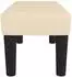 vidaXL Sitzbank cremefarben 70x30x30 cm Stoff (346621)