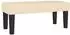 vidaXL Sitzbank cremefarben 70x30x30 cm Stoff (346621)