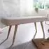 Finebuy Polsterbank Stoff, Massivholz, 120cm, retro (FB49206)