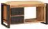 vidaXL Sitzbank mit Stauraum, Mangoholz massiv, braun, 80x35x40cm (4015983)