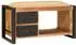 vidaXL Sitzbank mit Stauraum, Mangoholz massiv, braun, 80x35x40cm (4015983)