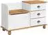 vidaXL ASKIM Flurbank mit Stauraum, weiß, Kiefer 100x39x62cm (4105441)