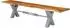 Massivmoebel24 Iron Label #137 Bank Akazie natur lackiert 200x38x46cm (09-130-820-0037)