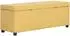 vidaXL Sitzbank mit Staufach 116cm, Polyester, gelb (281324)