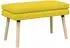 vidaXL Doppellagige Sitzbank helles Gelb 80x40x47cm Stoff
