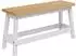 vidaXL EKAI Esszimmerbank, weiß, Kiefernholz, 91,5x29x45,5cm (42037010)