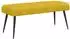 vidaXL Sitzbank mit Knopfheftung, Samt, gelb, 110x40x46cm (42038536)