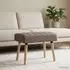 vidaXL Kanalgepolsterte Bank taupe, Stoff, 60x40x45cm (42038465)