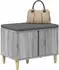 vidaXL Flurbank mit Kissen und Stauraum, grau Sonoma, 60x38x46cm (891525)