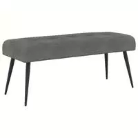 vidaXL Bank mit Knopfheftung Dunkelgrau 110 x 40 x 46 cm Samt