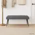 vidaXL Bank mit Knopfheftung, Samt, dunkelgrau, 110x40x46cm (42038530)