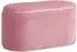 HomCom Truhenbank mit Stauraum, Samt, französischer Stil, rosa (81x40x41cm)