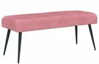 vidaXL Bank mit Knopfheftung Rosa 110 x 40 x 46 cm Samt