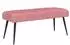 vidaXL Sitzbank mit Knopfheftung, Samt, rosa, 110x40x46cm