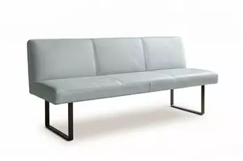 Kawola ELEEN Esszimmerbank Leder hellblau, 203cm (KA436408L1)