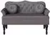 vidaXL Chesterfield Sitzbank grau 120,5x65x75cm Kunstleder (42019282)