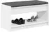 vidaXL Flurbank weiß 83x38x45cm