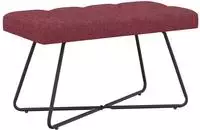 vidaXL Bank mit Knopfheftung Weinrot 80 x 40 x 46 cm Stoff