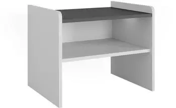 VICCO Roman Sitzbank wei&szlig;/anthrazit, 53,5x41,1cm (56287)