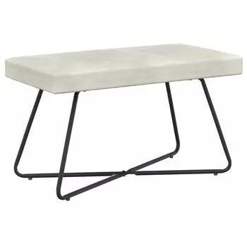 vidaXL Sitzbank Creme 80x40x45cm Samt (42038337)