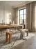 KADIMA DESIGN Sitzbank Landhausstil, Akazie Massivholz, beige, 120x35x45cm
