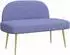 vidaXL Gepolsterte Bank mit Rückenlehne, jeansblau, 110x60x76cm (42040769)