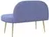 vidaXL Gepolsterte Bank mit Rückenlehne, jeansblau, 110x60x76cm (42040769)