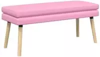 vidaXL Doppellagige Bank Rosa 110 x 40 x 47 cm Stoff