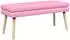 vidaXL Doppellagige Sitzbank rosa, Stoff, 110x40x47cm