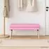 vidaXL Doppellagige Sitzbank rosa, Stoff, 110x40x47cm