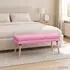 vidaXL Doppellagige Sitzbank rosa, Stoff, 110x40x47cm