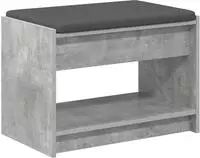 Vidaxl Hall Bench Concrete Grey 63 X 38 X 45 Cm