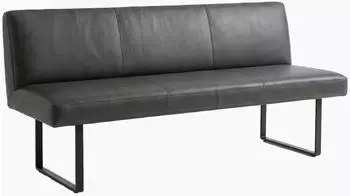 Kawola ELEEN Esszimmerbank Leder schwarz 243cm (KA436401L2)
