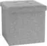 VCM Boxas Sitztruhe Hocker, Stoff, grau
