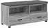 vidaXL Flurbank mit Kissen und Stauraum, Sonoma-Grau, 100x38x46cm