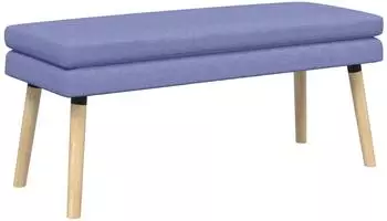 vidaXL Doppellagige Sitzbank Jeans blau, Stoff, 110x40x47cm