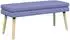 vidaXL Doppellagige Sitzbank Jeans blau, Stoff, 110x40x47cm