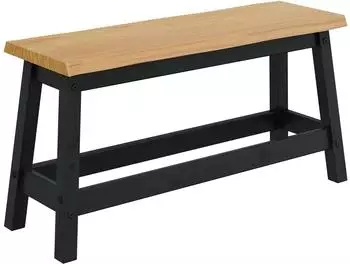 vidaXL EKAI Esstischbank schwarz 91,5x29x45,5cm (42037009)